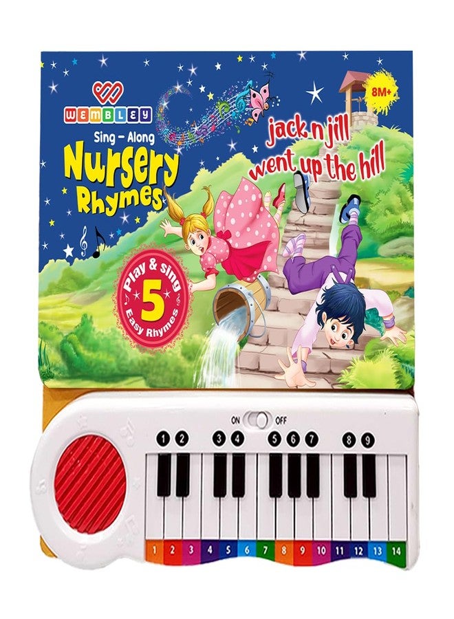 Wembley Educational Piano Soundbook for Kids| Musical Book with 5 Classic Nursery Rhymes for| Kids Learn & Play Sound Book with Rhymes| Ideal As A Gift for Interactive Learning for Age 1 and Up - Image 1